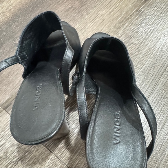 Vince Palero Block Heel Sandal black leather size 9 - Picture 8 of 8